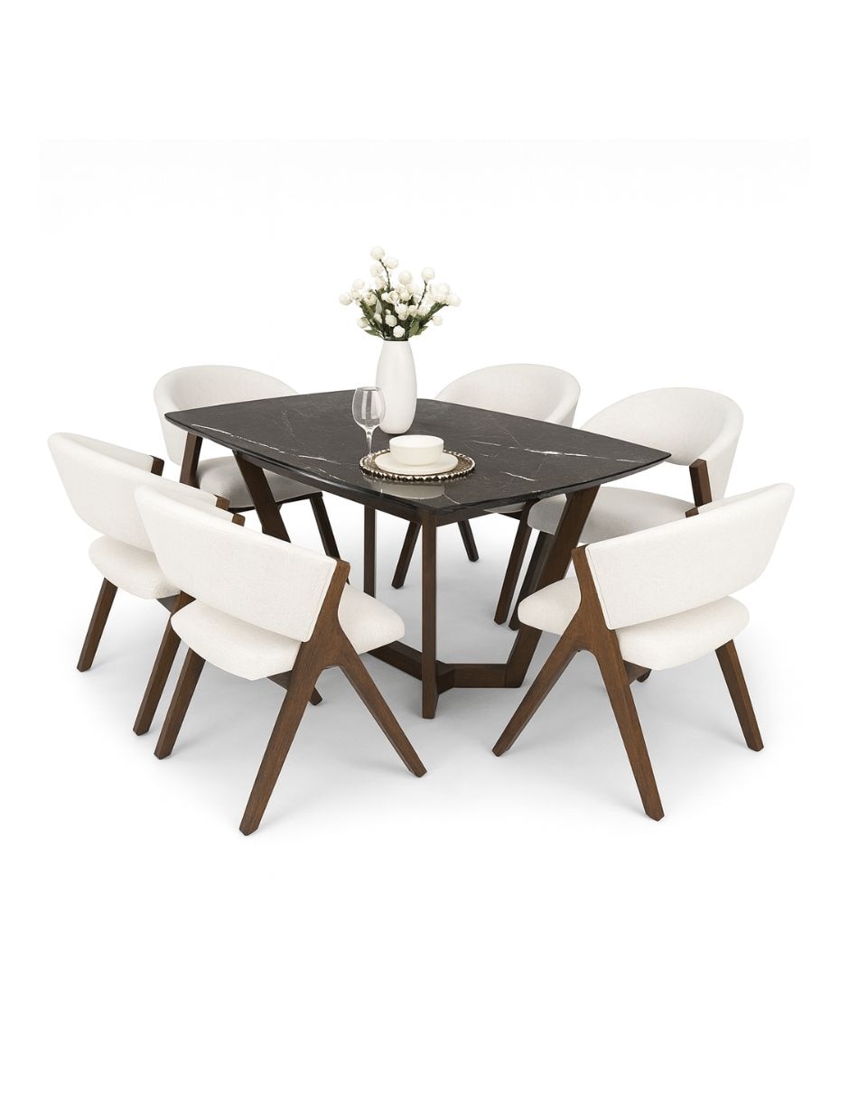 Comedor Valencia Cast Store para 6 personas de mármol